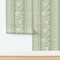 Floral Stripes Geometric Rustic Custom Removable Wallpaper by Spoonflower Peel & Stick Wallpaper 2FT Wide